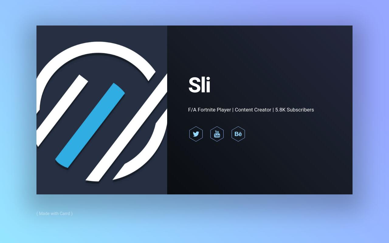 Carrd profile picture for @sli